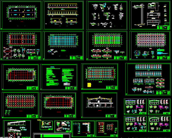商丘二层全钢结构超市图纸