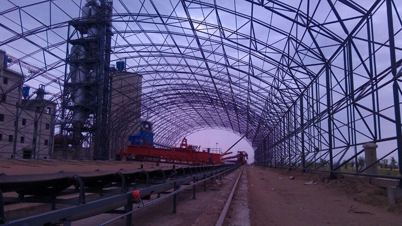 商丘煤棚网架安装