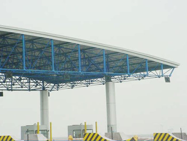 商丘收费站网架工程