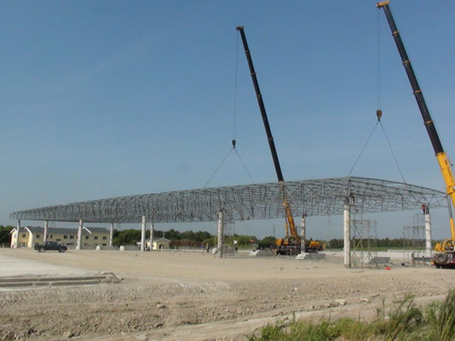 商丘收费站网架工程