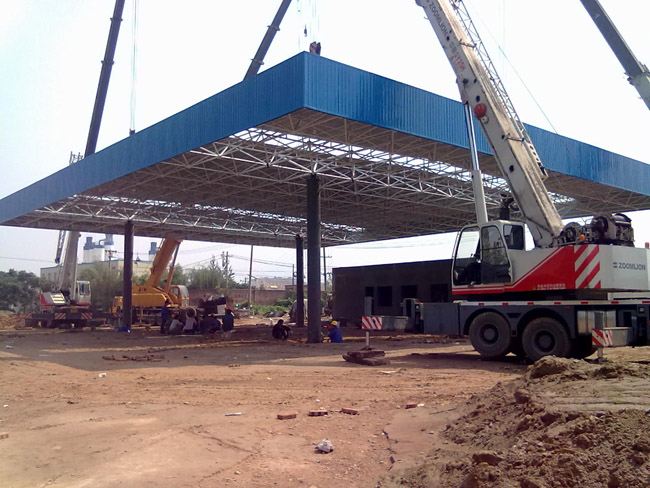 商丘加气站网架工程